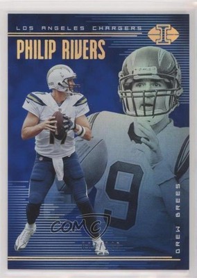 2018 Illusions Trophy Collection Blue /249 Drew Brees Philip Rivers #92 HOF 2qw