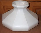 Antique Milk Glass 9 Sided Lamp Shade