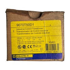 NEW SQUARE D 9070T50D1 INDUSTRIAL CONTROL TRANSFORMER 480V 50/60HZ 90463