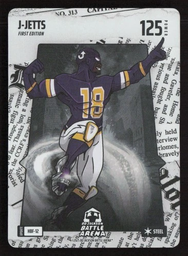 Bo Jackson Battle Arena Update #HBF-12 J-Jetts Headliners Steel Battlefoil