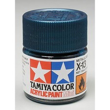Tamiya Acrylic Mini X13 Metallic Blue TAM81513 Plastics Paint Acrylic