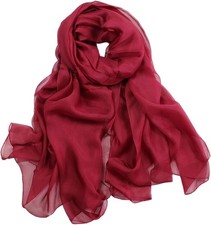 FAIRYGATE Ladies Scarves Long Soft Chiffon Neck Scarf for Women Shawl Wrap Scar