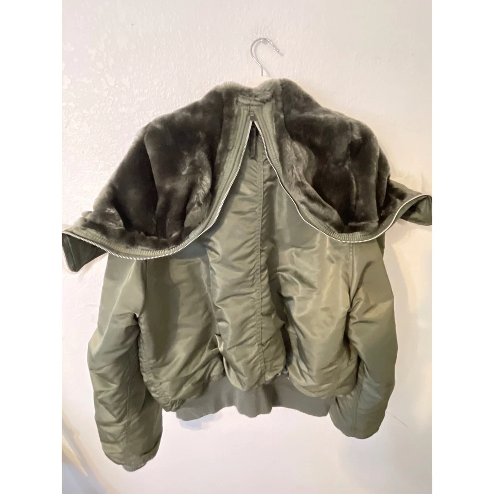 Alpha Industries Flying Hombre Chaqueta Pesada Capucha Adjunta N2B X Grande Verde Oliva Foto 2 de 4