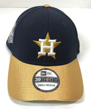 Houston Astros MLB NE 2022 World Series Champs Flex-Fit Hat~Navy/Gold