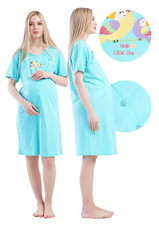 Bequemes Stillshirt aus Baumwolle f&uuml;r Damen, kurz&auml;rmelig, Gr&ouml;&szlig;e S, Vienetta