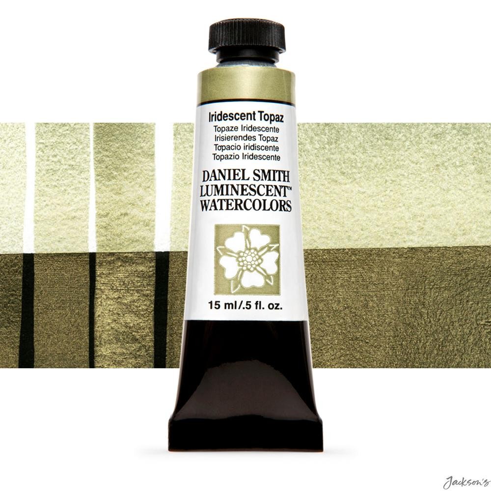 Daniel Smith Luminescent Watercolour Paint Metal Oxide 15ml Iridescent Topaz ...