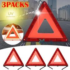 Paquete de 3, Triangulo De Advertencia Emergencia de Auto Carro Coche Camion