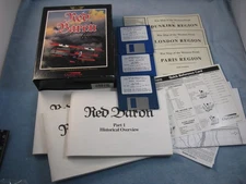 1990 Red Baron PC Game by Dynamix IBM - 3.5" discs w/ Booklets & Maps- untested