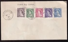 Canada 1953 QEII Karsh Issue combo sc#325-329, unaddressed FDC