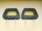 Recaro Head Rests Headrest GENUINE A PAIR Fish Net Yellow