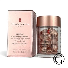 ELIZABETH ARDEN RETINOL Ceramide Capsules Line Erasing Night, 30 CT NWOB