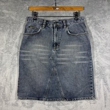 Y2k Calvin Klein Jeans Denim Skirt Women Size 6 Blue Knee Length Vintage Cotton