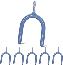 6 Pack Garage Storage System Steel U Hooks with Anti-Slip Coating Home Improveme