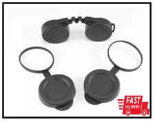 10x42 Rubber Lens Caps for Binoculars + Rainguard,Objective Optics Protection Co