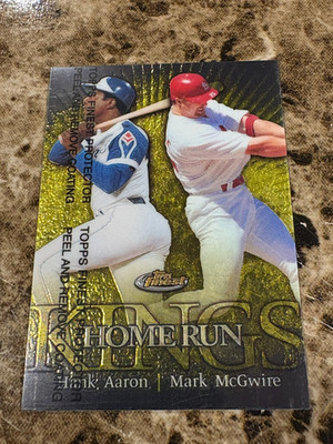 HANK AARON MARK MCGWIRE 1999 Finest Home Run Kings #300