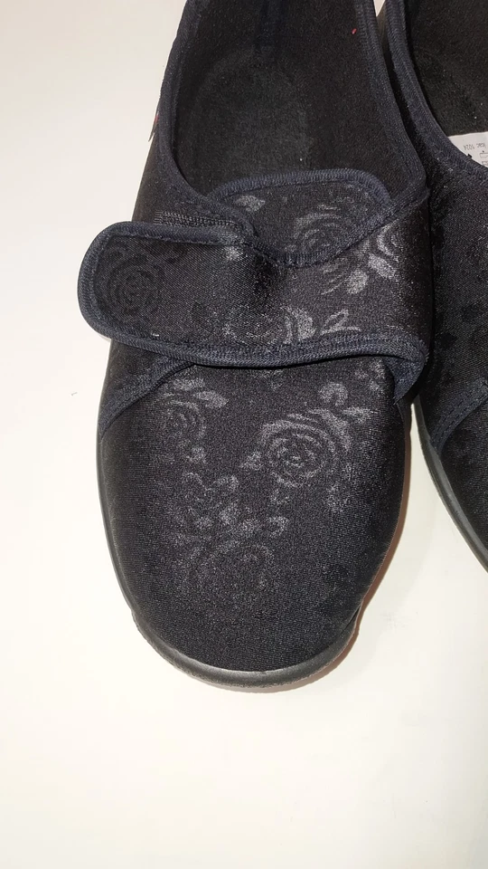 Zapatillas Airplum "ZULIP" negras cierre de gancho y bucle WMN talla 8,5 nuevas sin etiquetas Foto 2 de 4