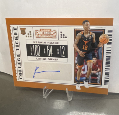 Panini 2019 Contenders Draft Picks Kerwin Roach College Ticket RC Auto #128
