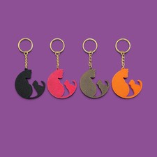 Cat Keychains 1-500 Handmade Kitty Charm Lot Giveaways Shelters Vet Clinics