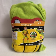 Toddler Teenage Mutant Ninja Turtles TMNT Raphael Costume Rubies 4T NEW