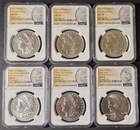 2021 6 Piece Morgan/Peace Set, NGC MS70