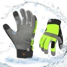 Vgo... 1Pair 5 /41 F Winter Waterproof Work Gloves Men, Cold Weather Safety W...