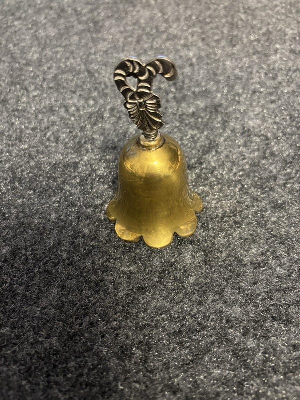 1993 International Silver Co Silverplated Christmas Bell  Made in India