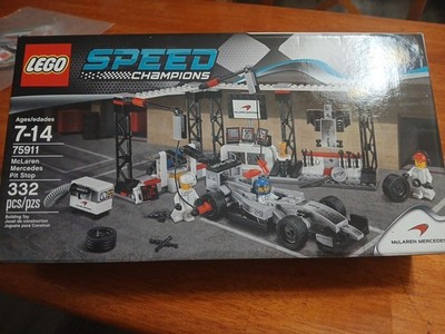 Mint New LEGO SPEED CHAMPIONS: Mclaren Mercedes Pit Stop (75911) Hamilton