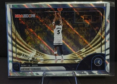 2025-26 NBA Hoops Anthony Edwards Highlights Refractor #270 #Wolves - Bild 1 von 2