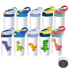 Sublimation Tumbler,10 PACK 12oz Stainless Steel Sublimation Sippy Cup,Double...