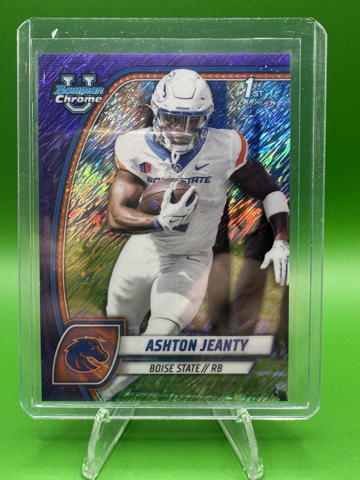 2024 Bowman University Chrome - Ashton Jeanty #17 Purple Shimmer Refractor (RC)