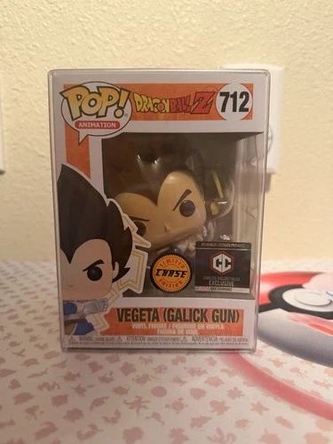 Funko Pop Dragon Ball Z Vegeta Galick Gun Chase Chalice 712 W/ Protector