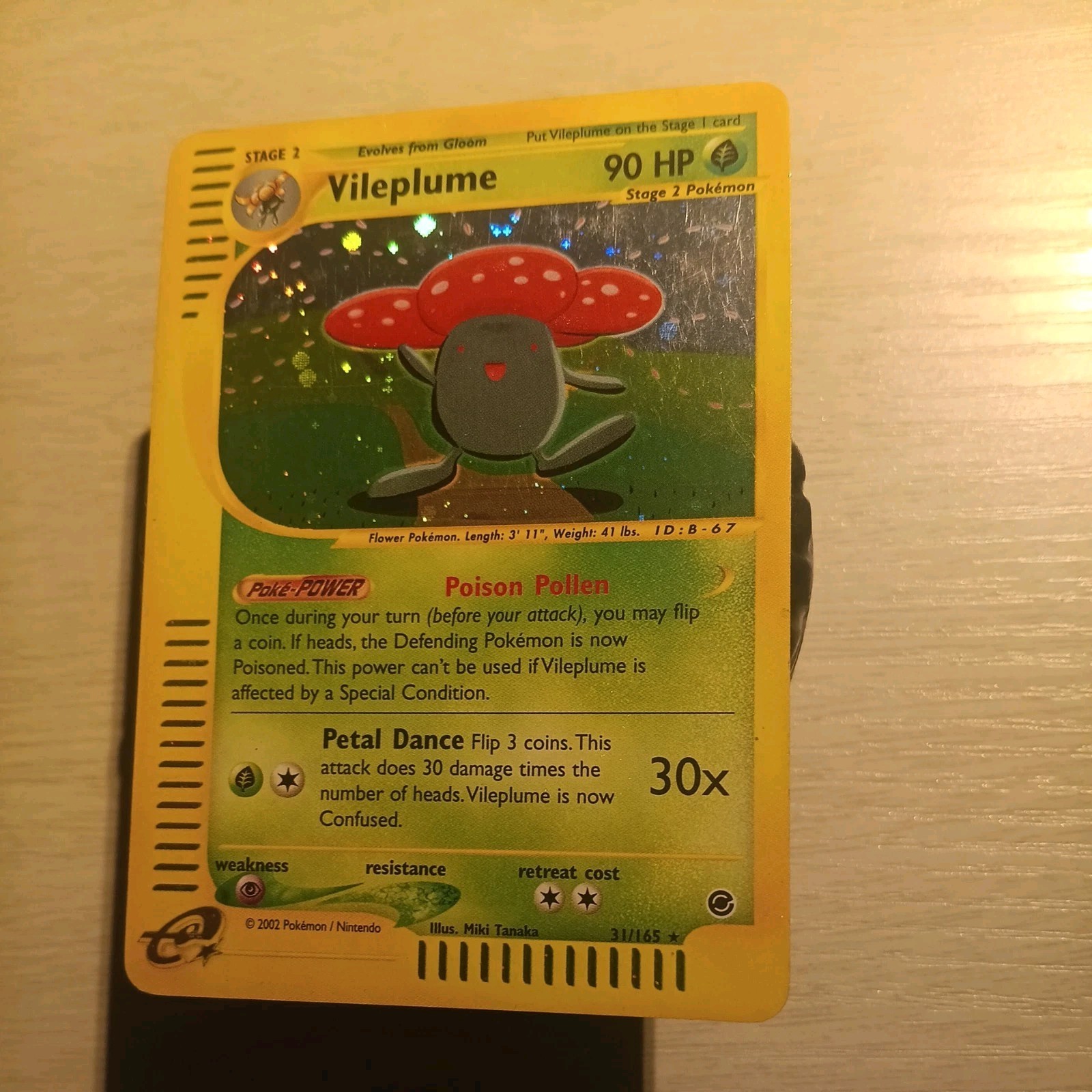 Vileplume Holo 31/165 Expedition E-Reader 2002
