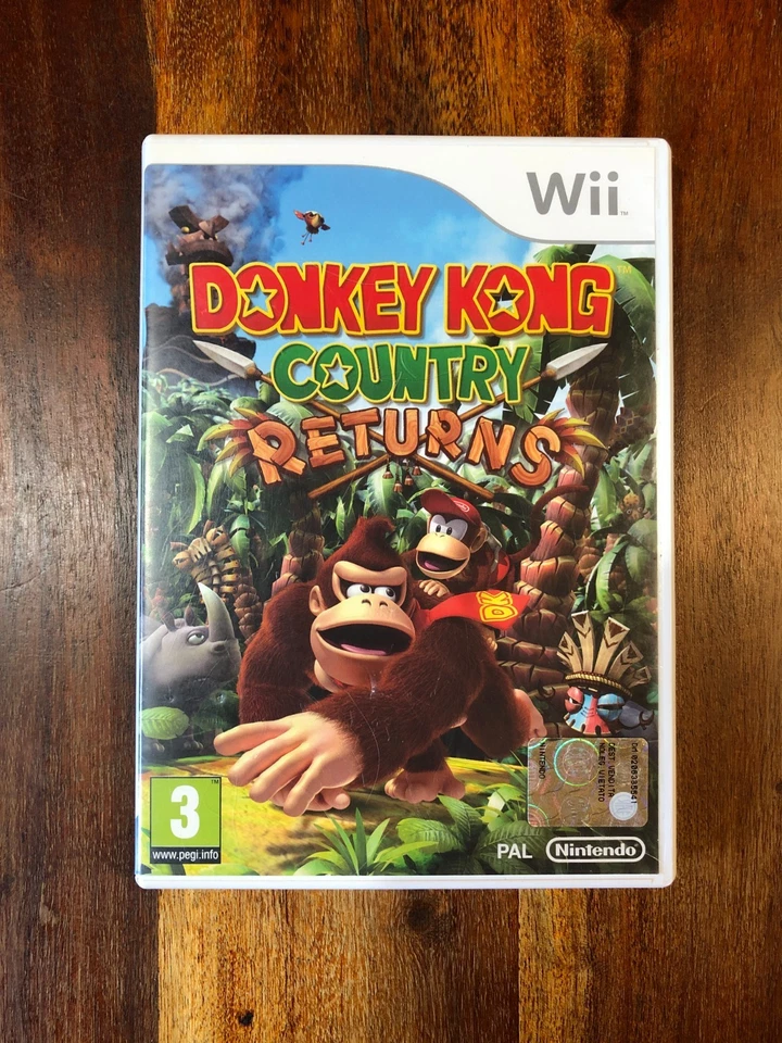 NINTENDO WII- DONKEY KONG COUNTRY RETURNS - TESTATO CON LIBRETTO - PAL ITA, foto 1 di 5