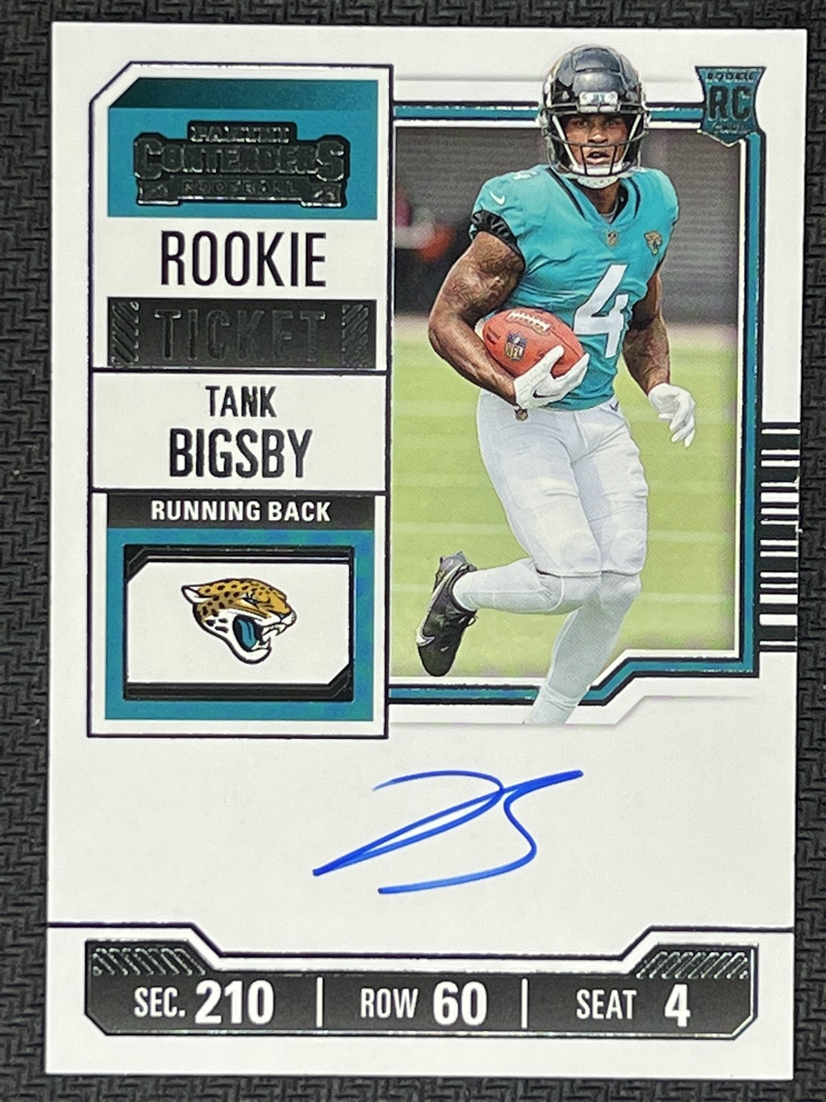 2023 Contenders Rookie Ticket #134 Tank Bigsby RC Rookie Auto Jaguars