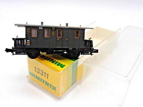 Spur N  Minitrix  13311  /   Post & Gepäckwagen  /   OVP | Zustand: Gebraucht