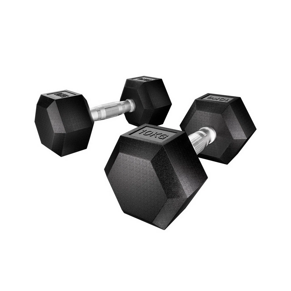 Everfit 20kg Hex Dumbbells Set Dumbbell Weights Lifting Bench Gym Workout 2x10kg