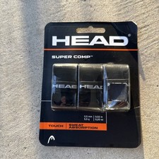HEAD Super Comp Racquet Overgrip - Tennis Racket Grip Tape - 3-Pack, Black
