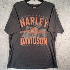 Harley Davidson Motorcycles Mens Black T-Shirt Size XL High Desert V-Twin Power