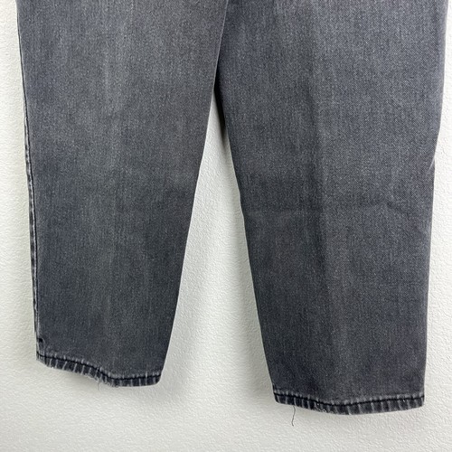 Jeans vintage Levi's 550 donna 12 nero anni 90 made in USA relaxed vita alta mamma - Foto 13 di 18