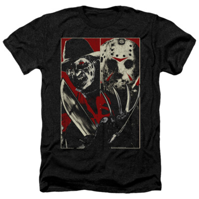 FREDDY VS JASON Licensed Adult Men's Heather Tee Shirt SM-3XL