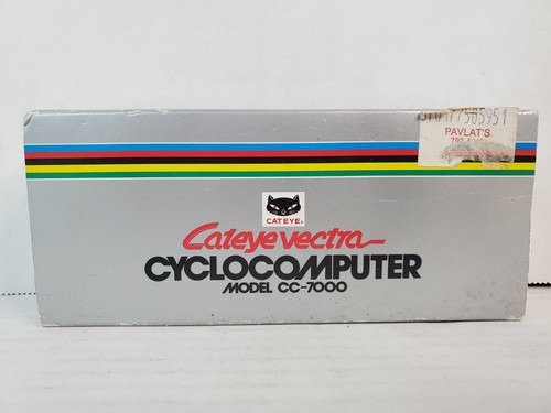 Vintage NIB Cateye Vectra Cyclocomputer CC-7000 Compact & Waterproof W/Manual