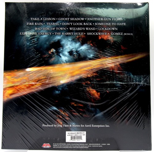 Anvil - "Impact Is Imminent" SEALED - 2022 - LTD RED/BLACK - AFM 817 -Metal LP - Picture 2 of 4