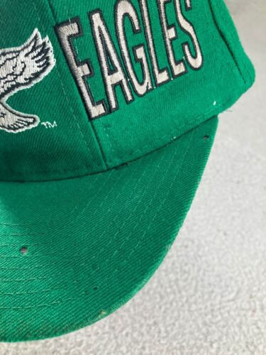 Vintage 90's Philadelphia Eagles Starter Snapback Hat Kelly Green Team NFL Wool - Bild 5 von 19