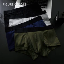 Student Bottoms Men's Boxer Briefs Comfortable Cotton Mid Waist Men's Shorts