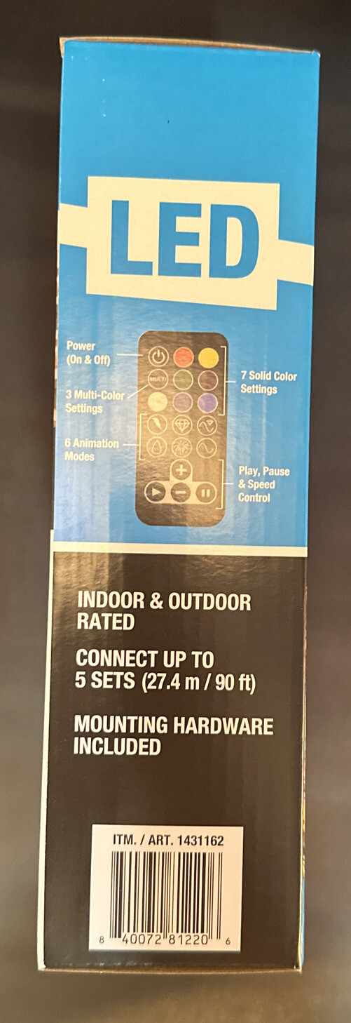 Color Changing LED Rope Light 18 feet with Remote For Indoor And