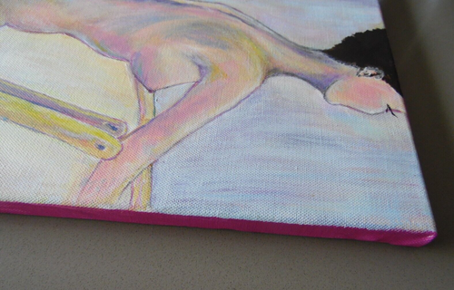 Portrait of a Seated Nude Woman. Modern Oil by J H McGlynn 2011 - Picture 5 of 5