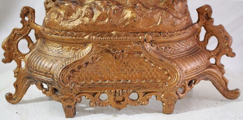 ALARM clock Japy Freres gilded Romantic Collectors Item 1875 - Picture 8 of 10