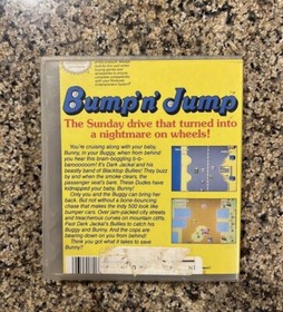 NES CIB Bump 'n' Jump Complete in Box Very Good Condition Tested & Working!