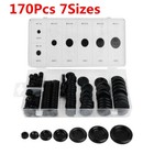 <!--F#f_0-->170Pcs Rubber Grommet Firewall Hole Plug Set Electrical Wire Gasket Kit For Car<!--F/-->