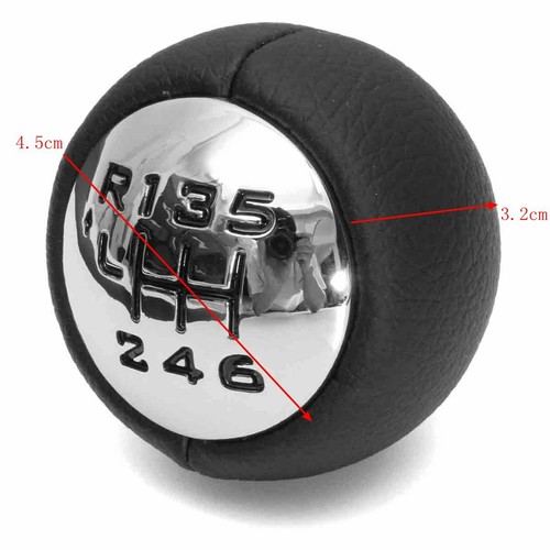 6 Speed Gear Shift Knob For Peugeot 307 308 3008 407 5008 807 Partner AU / - Picture 5 of 6
